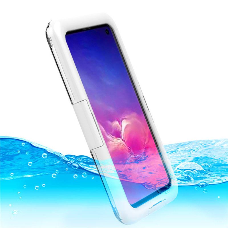 Casos telefônicos com água no CaSO do protetor de água por telefone para Samsung S10 ('White')