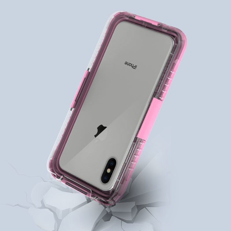 Bons casos à Prova d'água SACO seco para iPhone XS Max SACO móvel wterproof ('Pink)